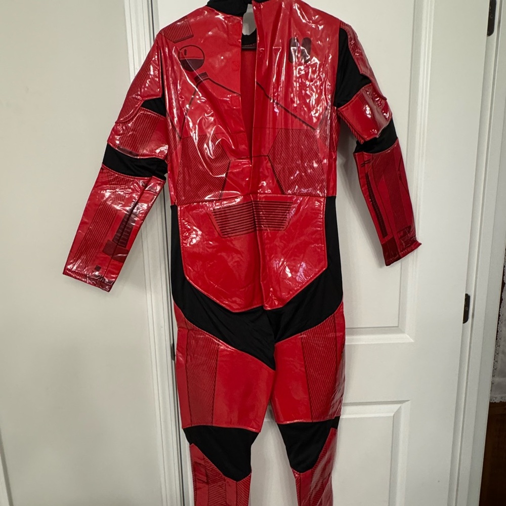 Red Storm Trooper Costume Size kids 13 - Picture 5 of 7